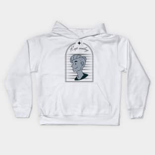 Smiling man Kids Hoodie